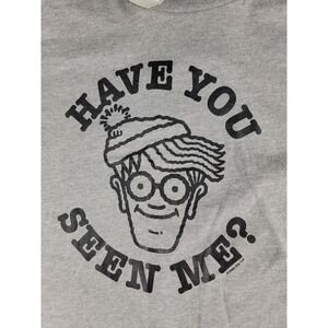 IDEAL by Next Level Grey Have You Seen Me Graphic Cropped T Shirt Tee Size M